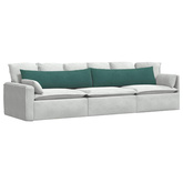 Poduszki na sofę 2 pcs Ciemna zieleń 145 x 40 cm