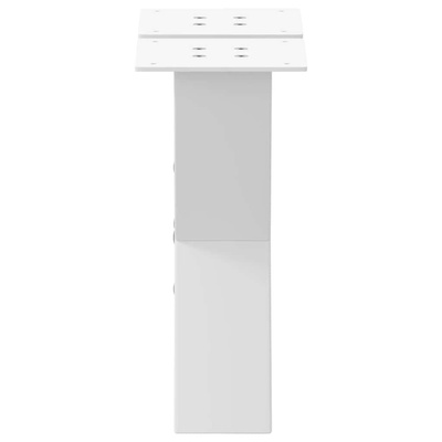 Nogi do stolika kawowego w kształcie litery X 2 szt. Białe 40x(30-31) cm Stal