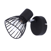 Lampa ścienna kinkiet 1X40W E14 czarny FLY 91-61881