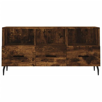 vidaXL Szafka pod TV, przydymiony dąb, 102x36x50 cm