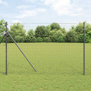 Ogrodzenie Euro 1,5 x 10 m Żelazo pokryte PVC Szary