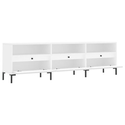 vidaXL Szafka pod TV, biała, 150x30x44,5 cm, materiał drewnopochodny model standard