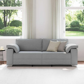 Sofa 3-osobowa Jasnoszary 220 cm tkanina