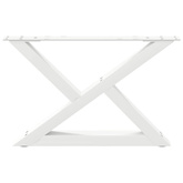 Nogi do stolika kawowego 2 szt. Białe 60x(30-31,3) cm Stal