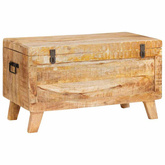 Skrzynia do przechowywania 70 x 35 x 40 cm lite drewno mango
