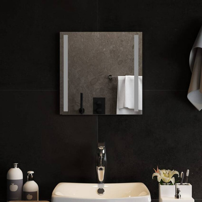 Lustro łazienkowe z LED, 40x40 cm vidaXL
