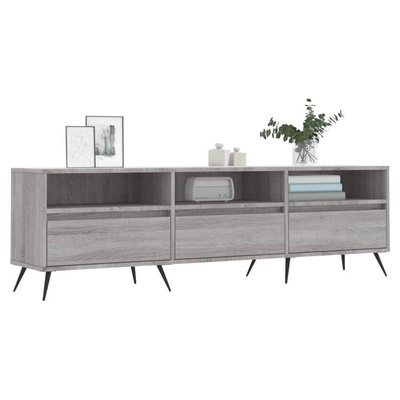 vidaXL Szafka pod TV, szary dąb sonoma, 150x30x44,5 cm wariant 6