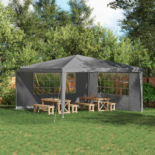 Ściana boczna namiotu na imprezy 2 pcs 400 x 195 cm jasnoszary