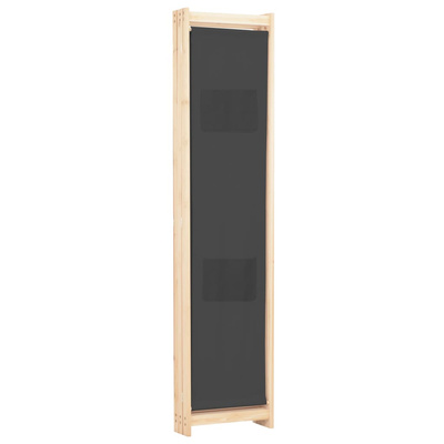 3-panelowy, szary, 120x170x4 cm, tkanina Parawan