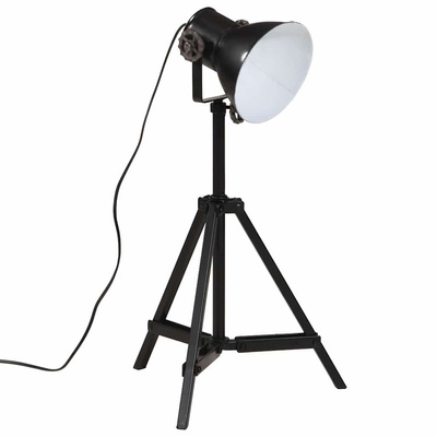 Lampa stołowa, 25 W, czarna, 35x35x65/95 cm, E27