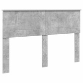 Ramka łóżka Szary beton 150 x 200 cm Drewno inżynieryjne