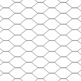 Ogrodzenie heksagonalne 0,8 x 100 m PVC Szary