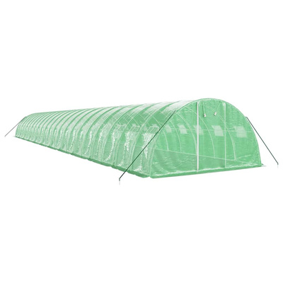 Szklarnia ze stalową ramą, zielona, 88 m?, 22x4x2 m