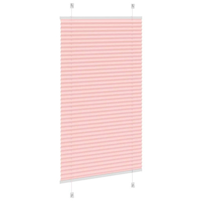 Roleta plisowana różowa 80x100 cm Szerokość tkaniny 79,4 cm