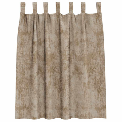 Zasłony z weluru 2 pcs szampański 140 x 140 cm Aksamit