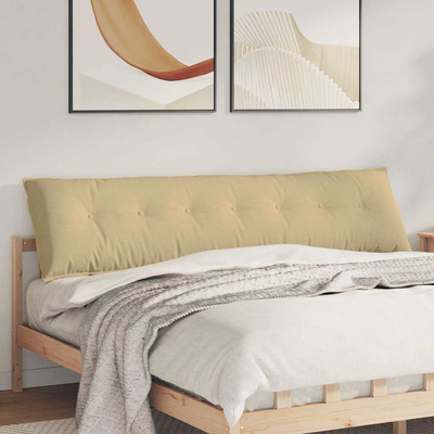 Poduszka na plecy Szary zielony 200 x 50 cm Tkanina sztruksowa