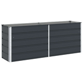 Donica Antracyt 195 x 50 x 75 cm Stal Galwanizowana