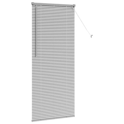 Żaluzje weneckie Srebrny 175 x 75 cm Aluminium