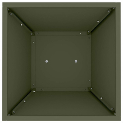 Donica słupowa 2 pcs Oliwkowy 35 x 35 x 73 cm