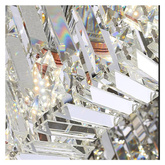 Plafon kryształowy glamour, nowoczesny 60cm  STELLA SILVER