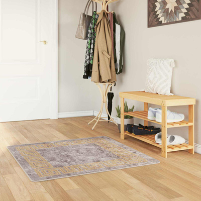 Chodnik dywanowy MARSA Szary 100 x 100 cm Poliester i PVC