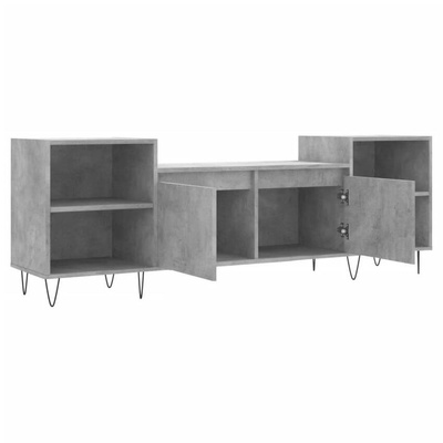 vidaXL Szafka pod TV, szarość betonu, 160x35x55 cm