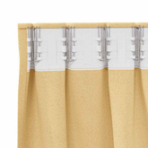 Firany blackout z kółkami 2 pcs Beżowy 175 x 140 cm Poliester