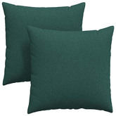 Poduszki na sofę 2 pcs Ciemna zieleń 80 x 80 cm tkanina