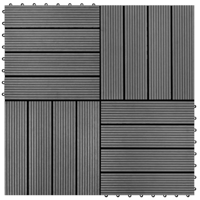 Płytka Tarasowa 11 pcs Szary 30 x 30 cm
