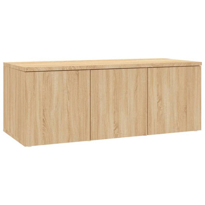 vidaXL Szafka pod TV, dąb sonoma, 80x34x30 cm, materiał drewnopochodny