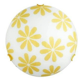 Plafon biały żółty w kwiatki 30cm Lucy 13-95308