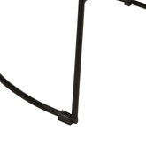 Hokery barowe 2 szt. Czarny 49x43x88 cm Drewno lite Mango