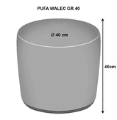 Pufa Walec GR Tyres 40x40 cm