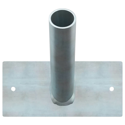 Uchwyt na maszt flagowy Srebrny 13 x 6 x 0,2 cm Stal