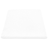 Poduszka na nogi Gładki Biały 60 x 50 x 30 cm Pianka z pamięcią