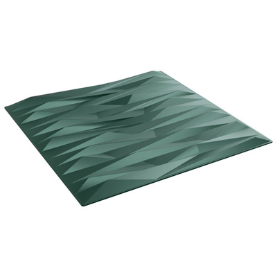 Panele ścienne 24 szt. 50 x 50 cm Zielony kamień Pianka XPS