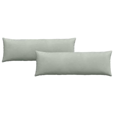 Poduszki na sofę 2 pcs Jasnoszary 120 x 40 cm