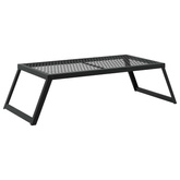 Składany Grill Campingowy Czarny 58 x 31 x 2 cm Stal stopowa