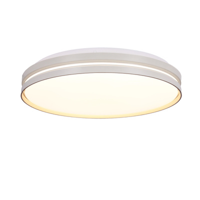 Montana Lampa sufitowa plafon biały+złoty 24w led 40 cm klosz biały