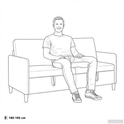Sofa z miejscem do przechowywania kremowy 192 x 78 x 87 cm