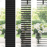 Żaluzje weneckie Czarny 220 x 110 cm Aluminium
