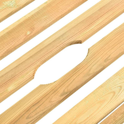 vidaXL Leżak ogrodowy ze stolikiem, impregnowane drewno sosnowe