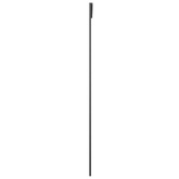 vidaXL Drzwi przesuwne, czarne, 90x205 cm, szkło ESG i aluminium