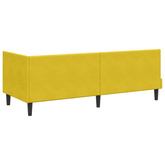 Rama Łóżka Narożnego z Materacem 2 szt. Żółty 80 x 200 cm