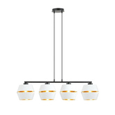 Lampa wisząca  PIANO 4 WHITE/GOLD