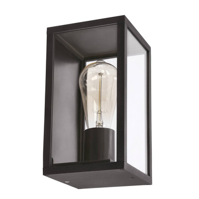 Lampa ogrodowa elewacyjna Hoya na taras czarna 1x60W E27 IP44