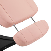 Elektryczny fotel kosmetyczny SILLON CLASSIC 3 silniki różowo czarny 150221
