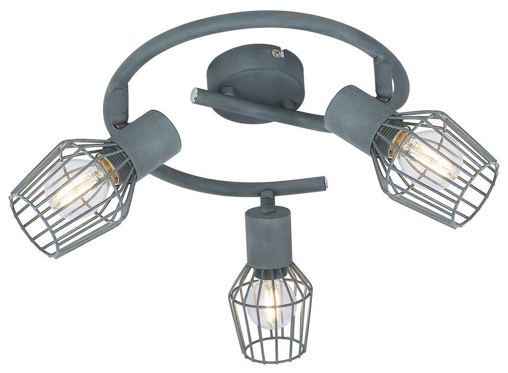 Lampa sufitowa spirala 3X40W E14 szary VIKING 98-68040