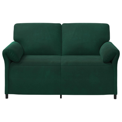 Sofa dwuosobowa Ciemnozielony 158 x 83 x 95 cm Welur