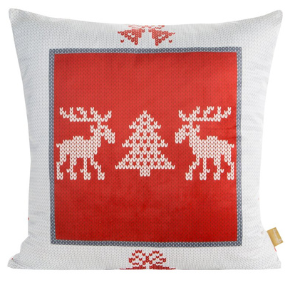 POSZEWKA ŚWIATECZNA NOEL03 60 X 60 CM CZERWONY